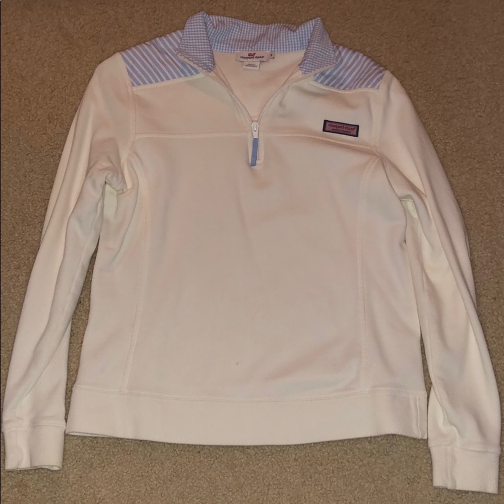 Vineyard Vines White Quarter Zip